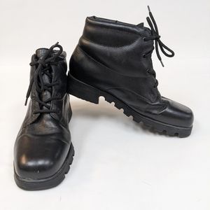 Bay area traders black leather Doc Marten style boots 7.5